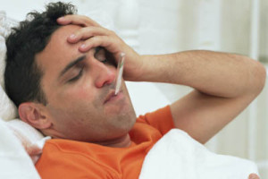 fiebre alta hombre